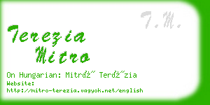 terezia mitro business card